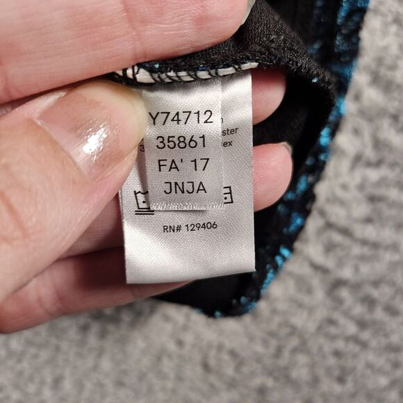 Venus Lace Off Shoulder Top‎ Women S Blue Black Y2K Witchy Whimsygoth Peasant - Picture 5 of 12